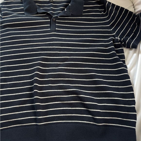 Banana Republic Blue and White Polo Shirt - Picture 2 of 4